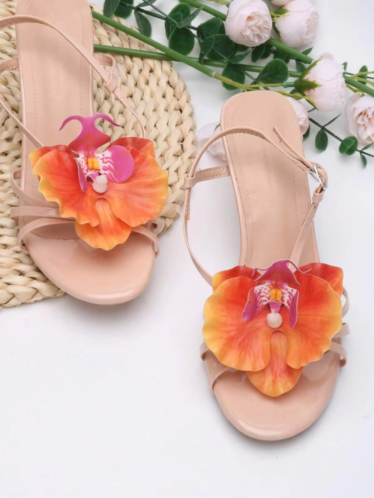 2pcs Detachable DIY Shoe Accessories, Decorative Iris Flower Shaped Shoe Clips In Apricot, Coffee, Light Blue, Pink, Fashionable And Elegant Shoe Decorations For High Heels, Sandals, Shoes, Suitable For Bridal, Wedding, Date, Party, Beach, Travel