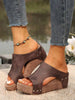 Popular Summer Outerwear, Daily Wear, Vacation Style, Street Fashion Heightening, Comfortable Slip-On, Versatile Casual Thick-Soled Women's Slippers